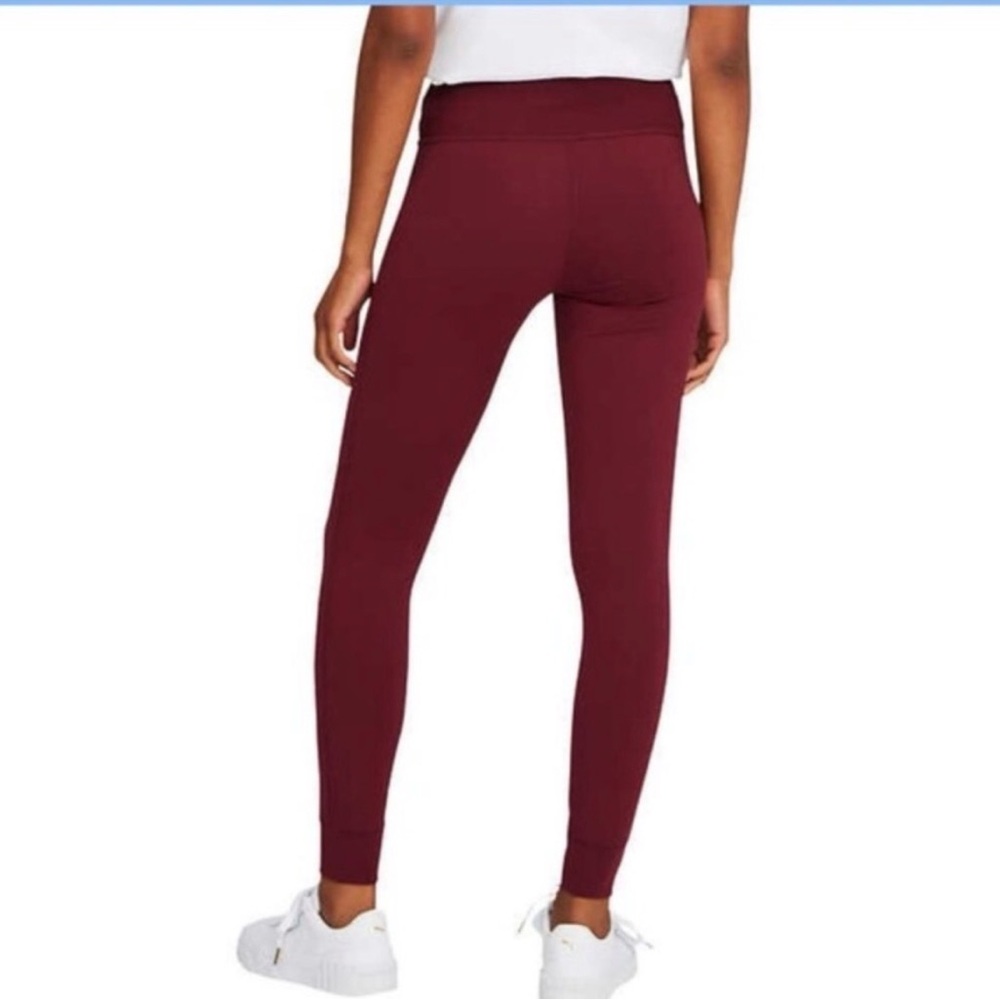 Puma Ladies jogger tights in Zinfandel red size Large - Picture 2 of 4